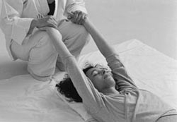 Shiatsu-Therapie am Boden